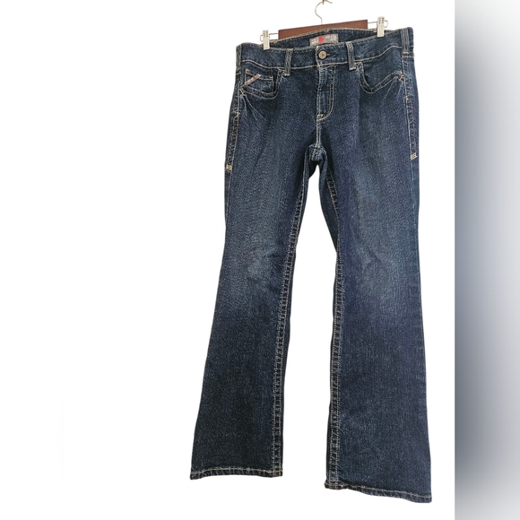 Ariat Women's Denim 33R Mid Rise Flame Resistant Boot Cut Jean - Picture 4 of 10